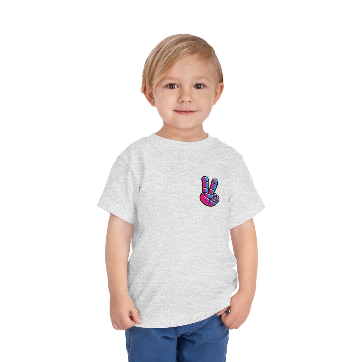 Camiseta de dos caras para niños pequeños Peace Love Space de Afterskool