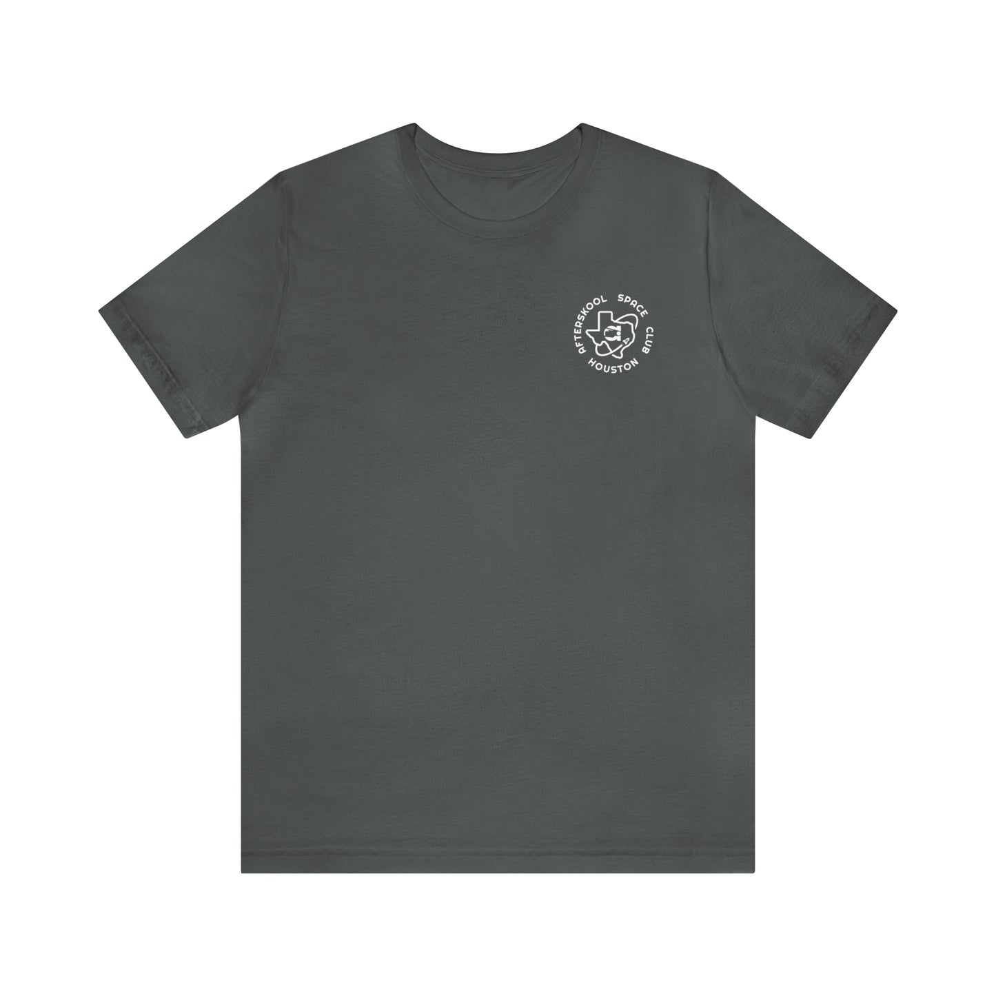 Camiseta Afterskool con manga redonda y logotipo blanco de 2 lados