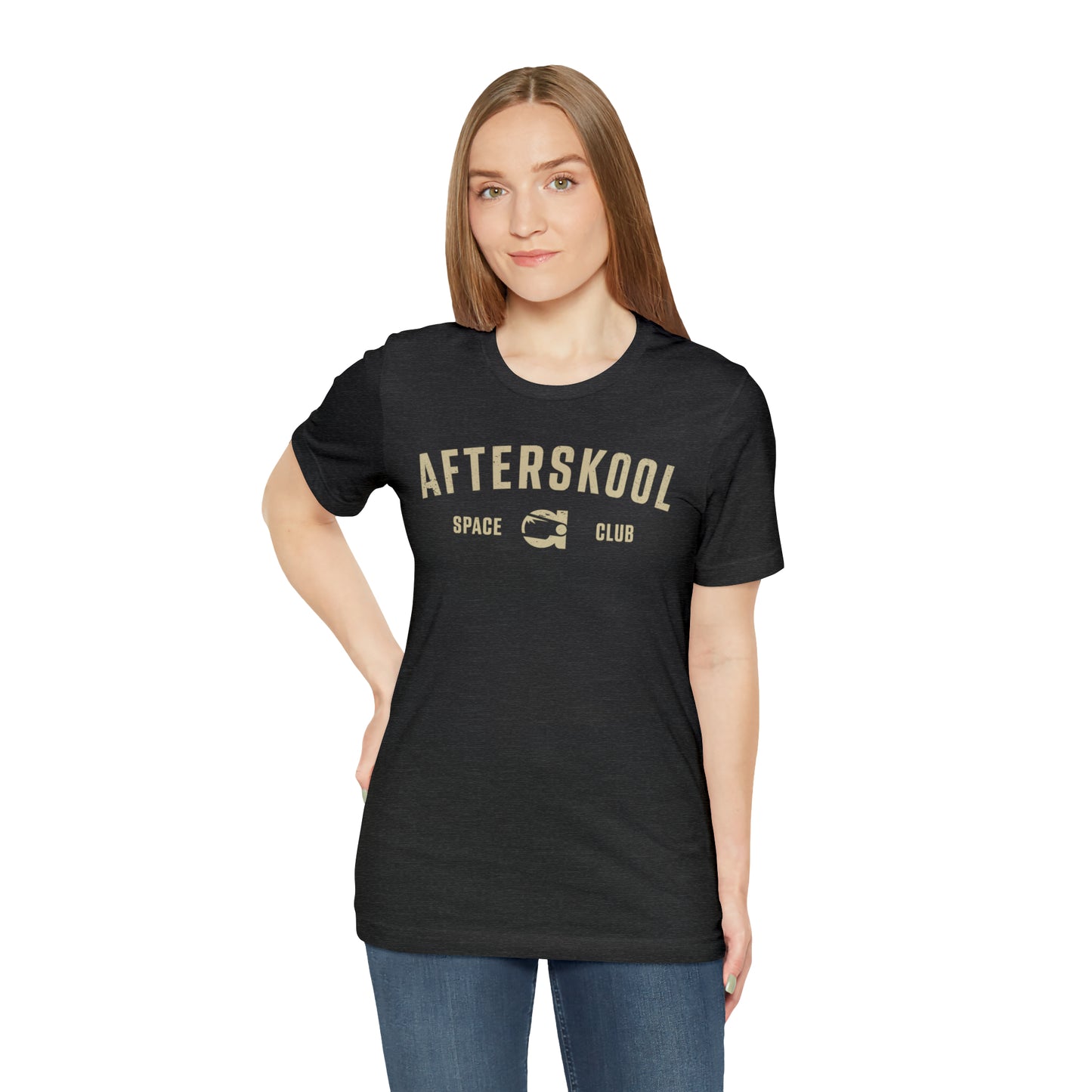 Camiseta Afterskool Arched Wordmark de manga corta color crema