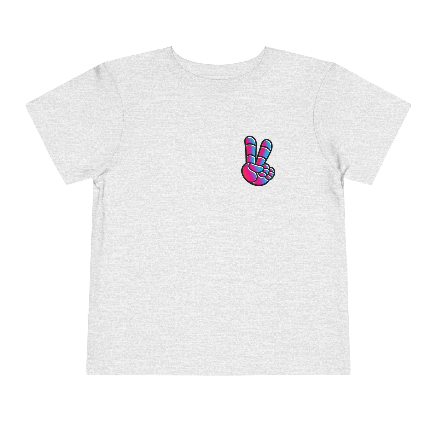 Camiseta de dos caras para niños pequeños Peace Love Space de Afterskool