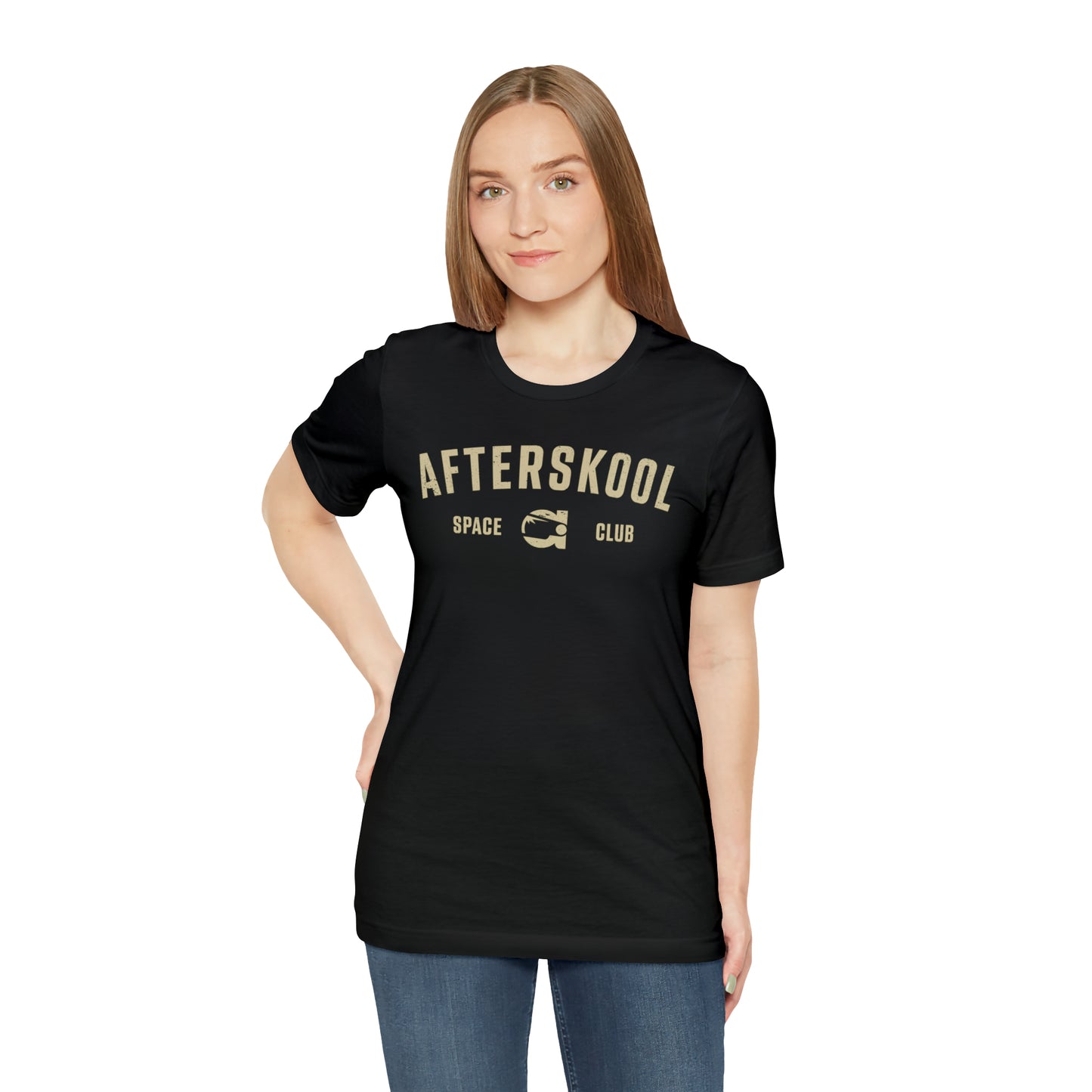 Camiseta Afterskool Arched Wordmark de manga corta color crema