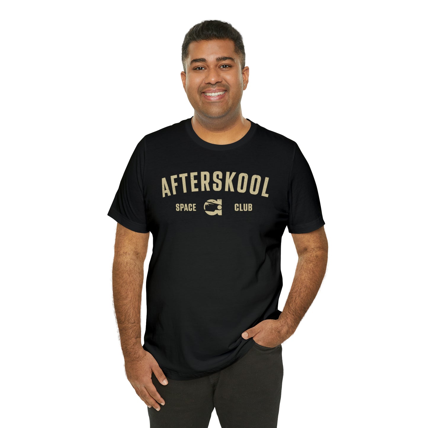 Camiseta Afterskool Arched Wordmark de manga corta color crema