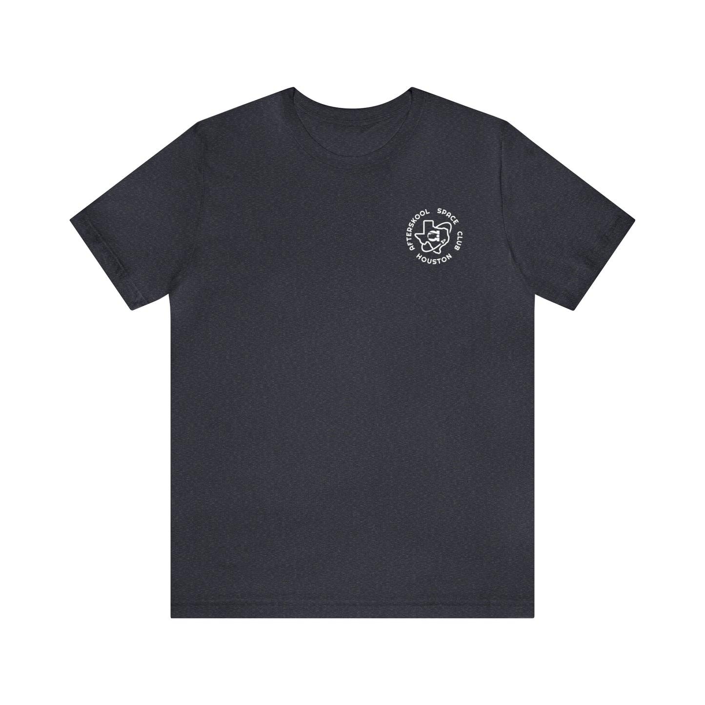 Camiseta Afterskool con manga redonda y logotipo blanco de 2 lados