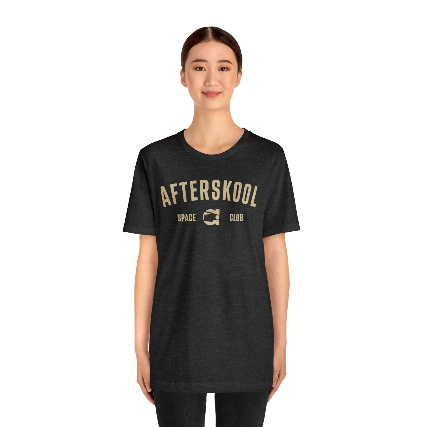 Camiseta Afterskool Arched Wordmark de manga corta color crema