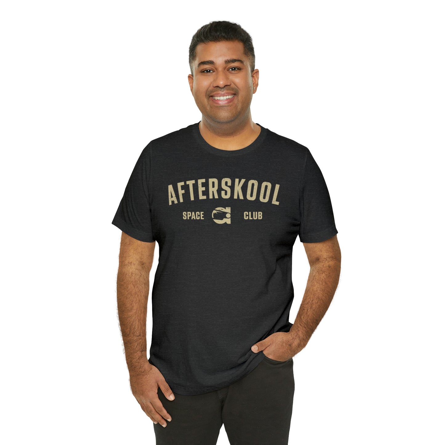 Camiseta Afterskool Arched Wordmark de manga corta color crema
