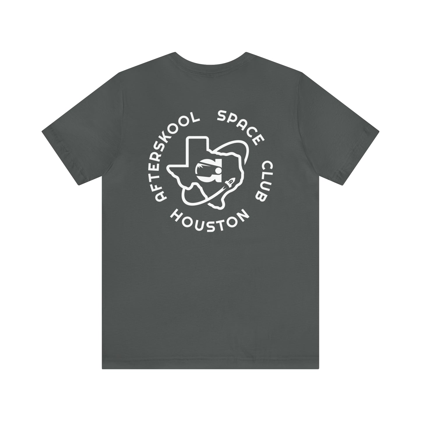 Camiseta Afterskool con manga redonda y logotipo blanco de 2 lados