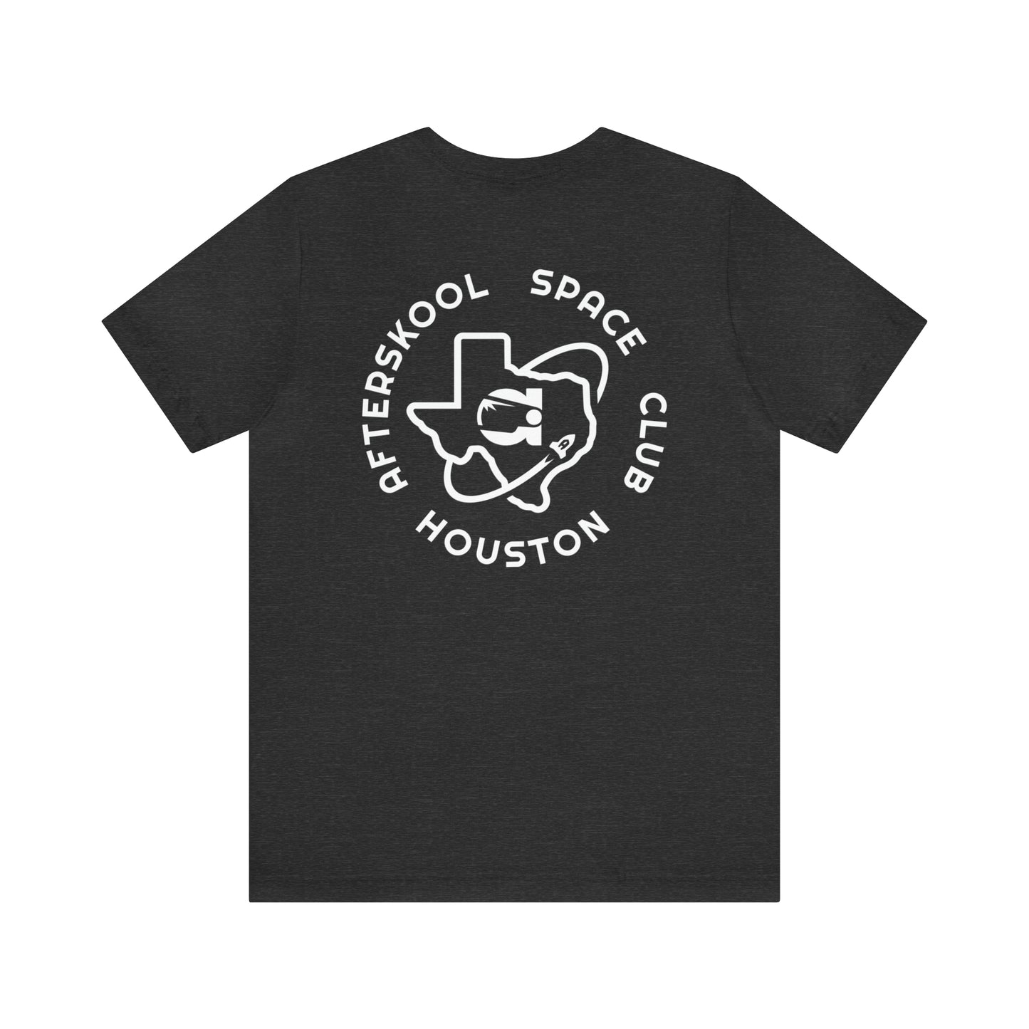 Camiseta Afterskool con manga redonda y logotipo blanco de 2 lados