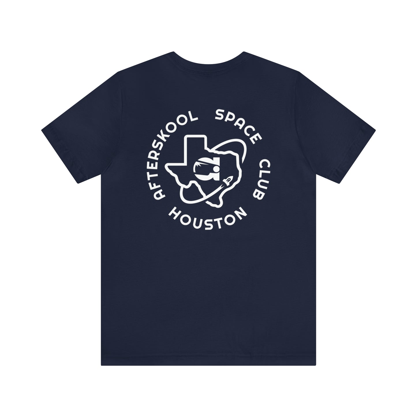 Camiseta Afterskool con manga redonda y logotipo blanco de 2 lados