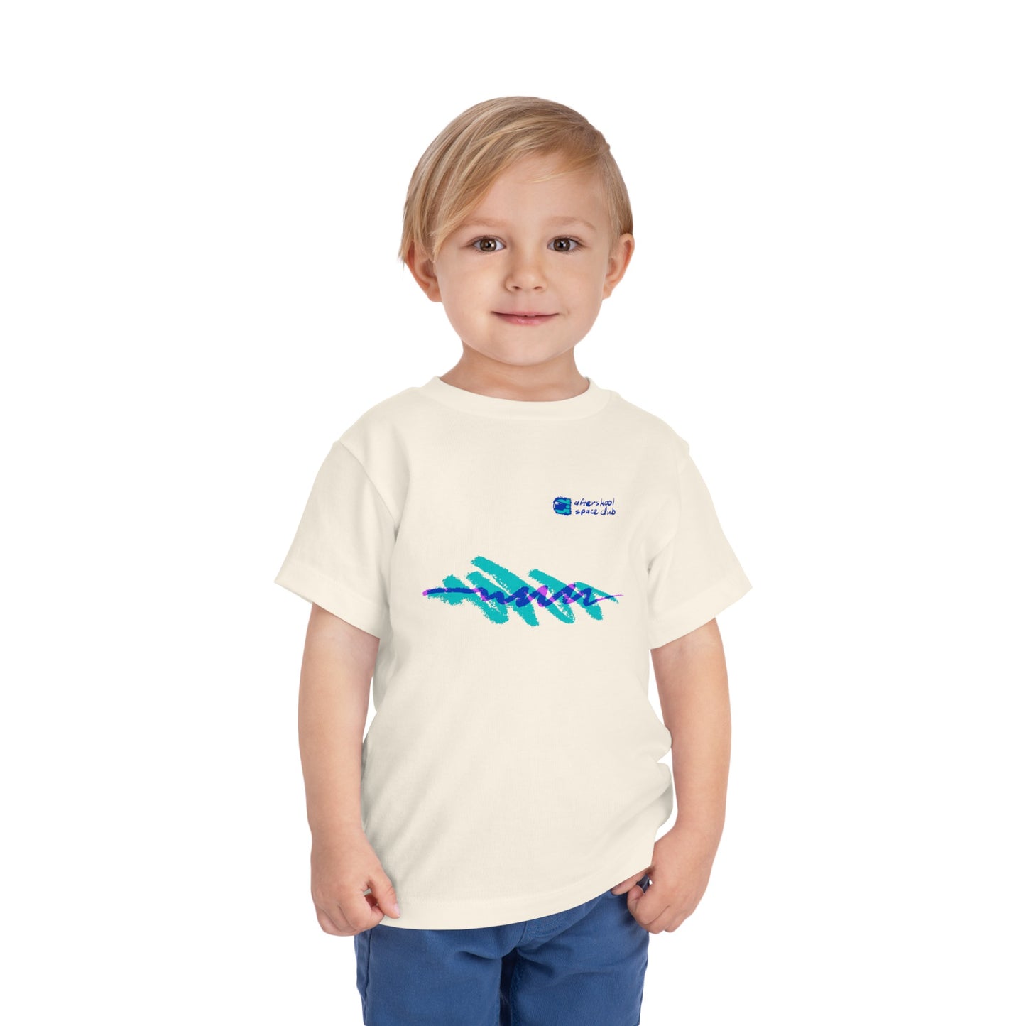 Camiseta para niños pequeños con ondas retro de Afterskool