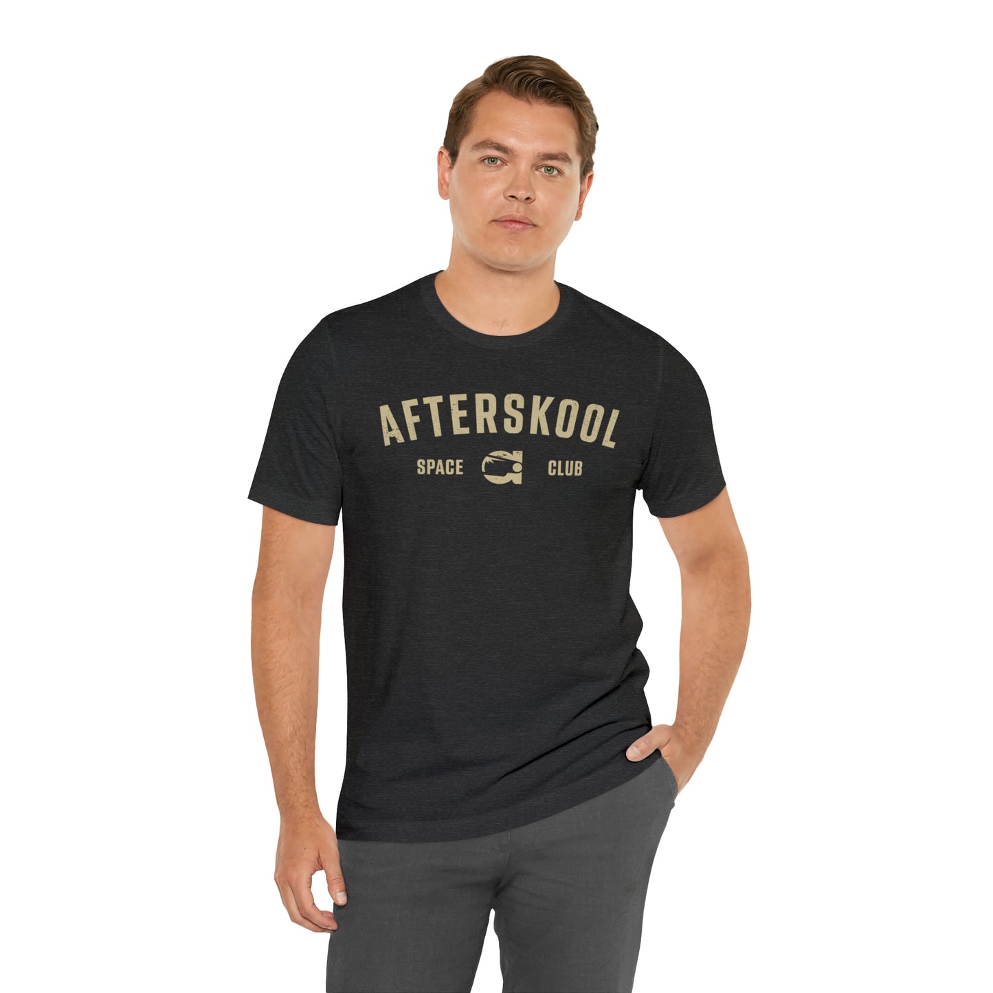 Camiseta Afterskool Arched Wordmark de manga corta color crema