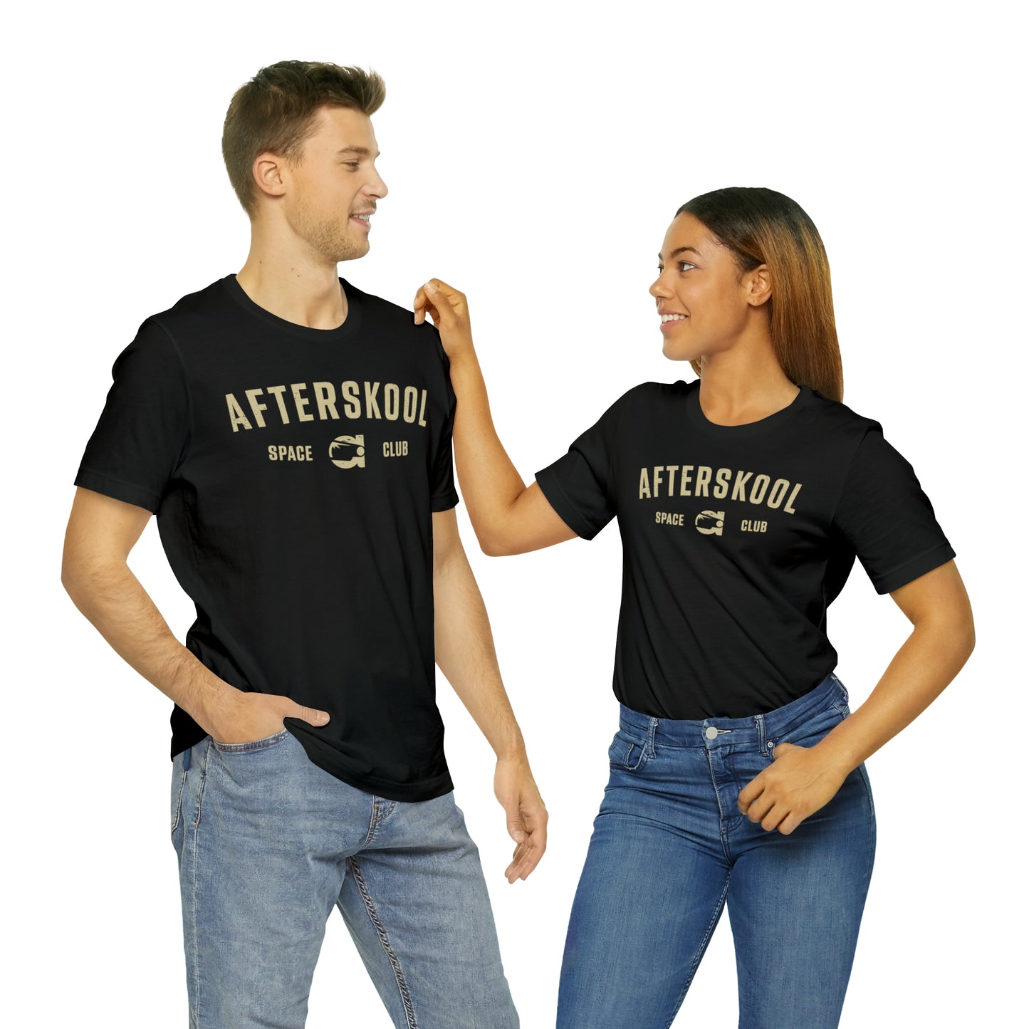 Camiseta Afterskool Arched Wordmark de manga corta color crema
