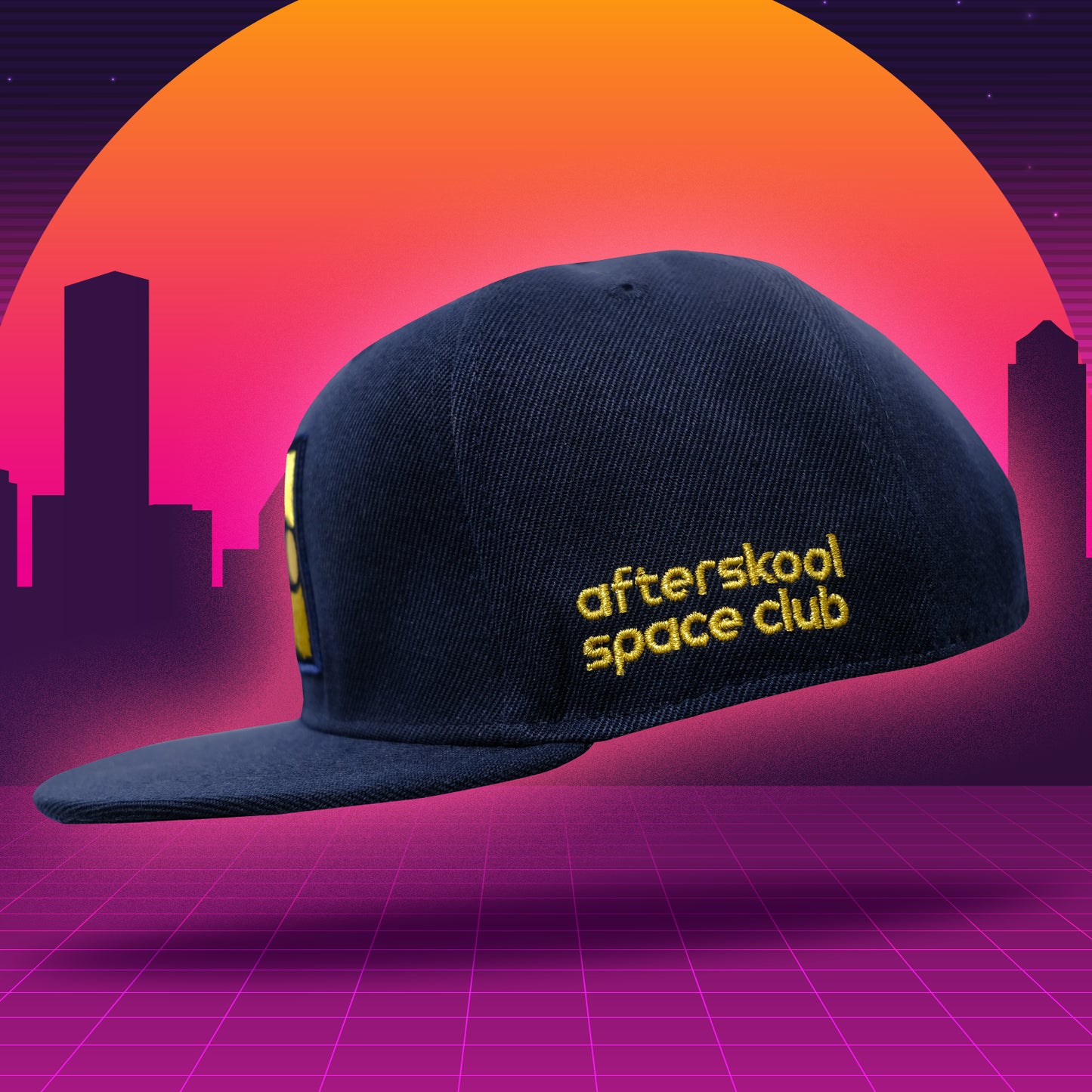 Gorra con logo Afterskool en tono azul marino