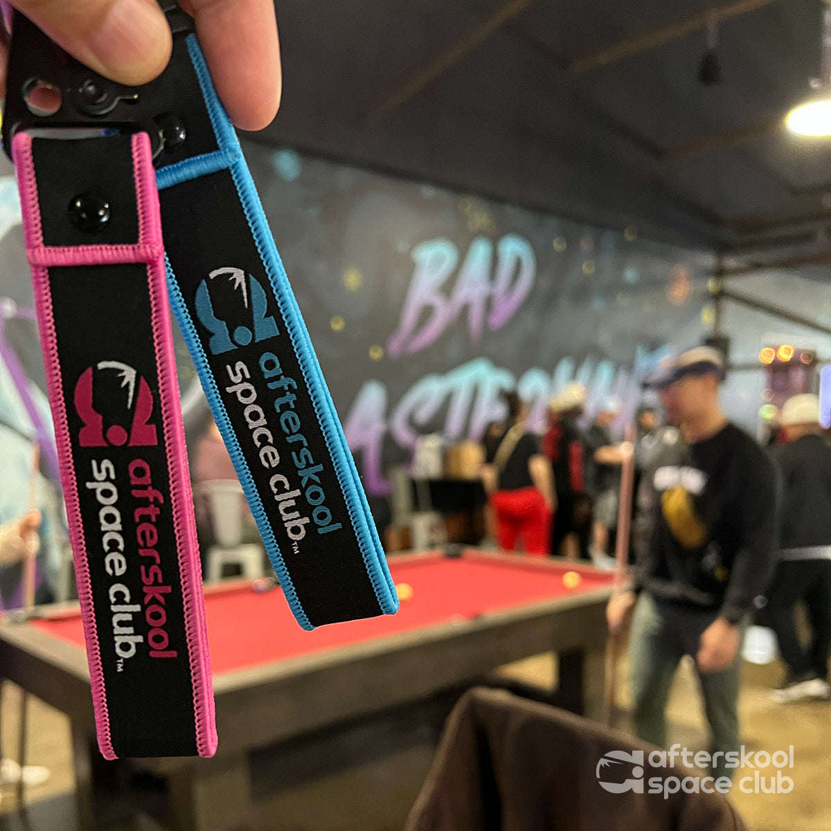 Afterskool Space Club Metal Neon Keychain