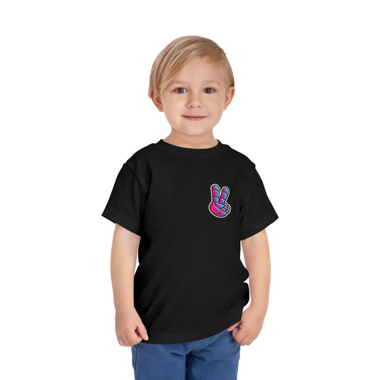 Camiseta de dos caras para niños pequeños Peace Love Space de Afterskool