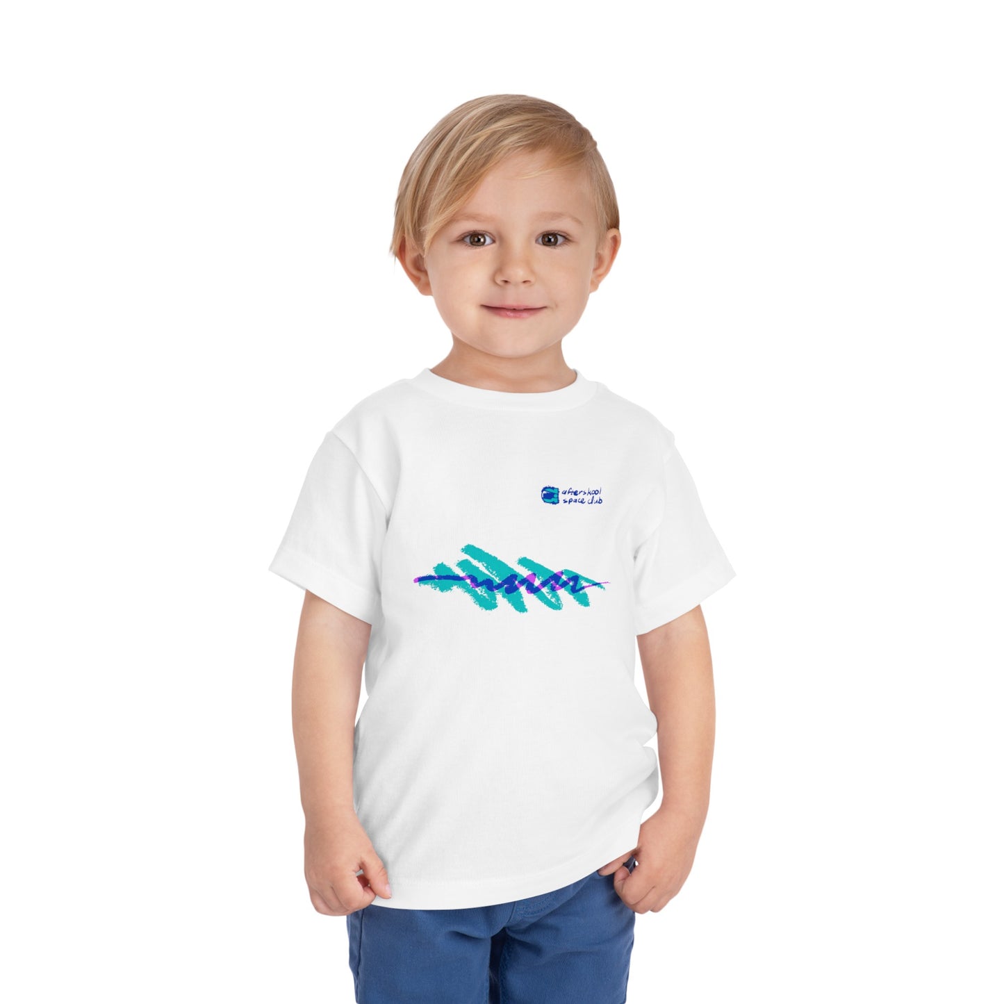 Camiseta para niños pequeños con ondas retro de Afterskool