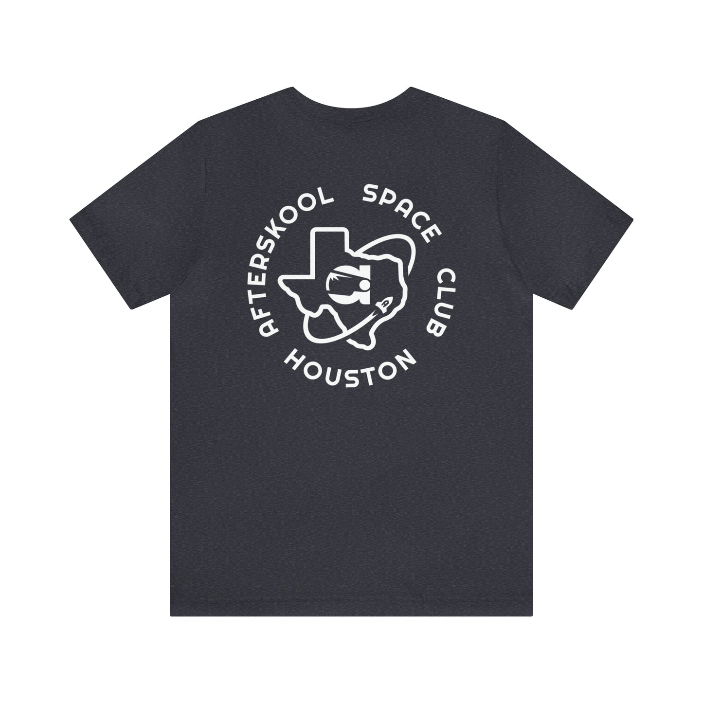 Camiseta Afterskool con manga redonda y logotipo blanco de 2 lados