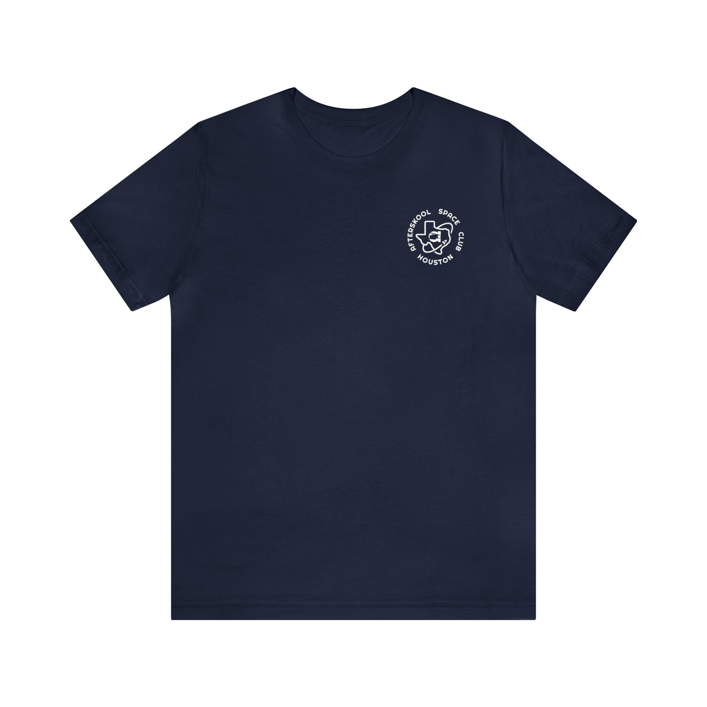 Camiseta Afterskool con manga redonda y logotipo blanco de 2 lados