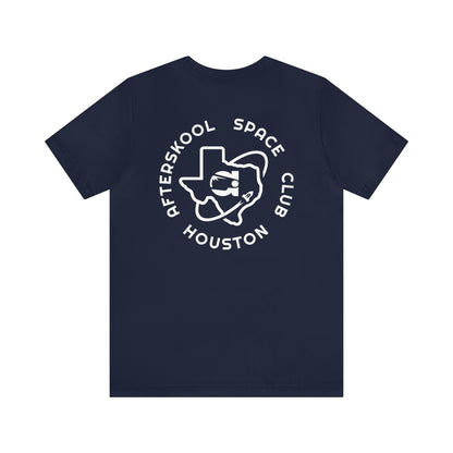 Camiseta Afterskool con manga redonda y logotipo blanco de 2 lados