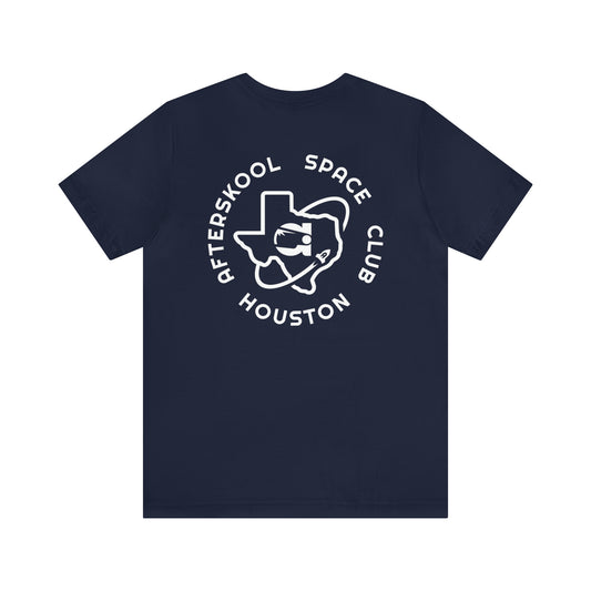 Camiseta Afterskool con manga redonda y logotipo blanco de 2 lados