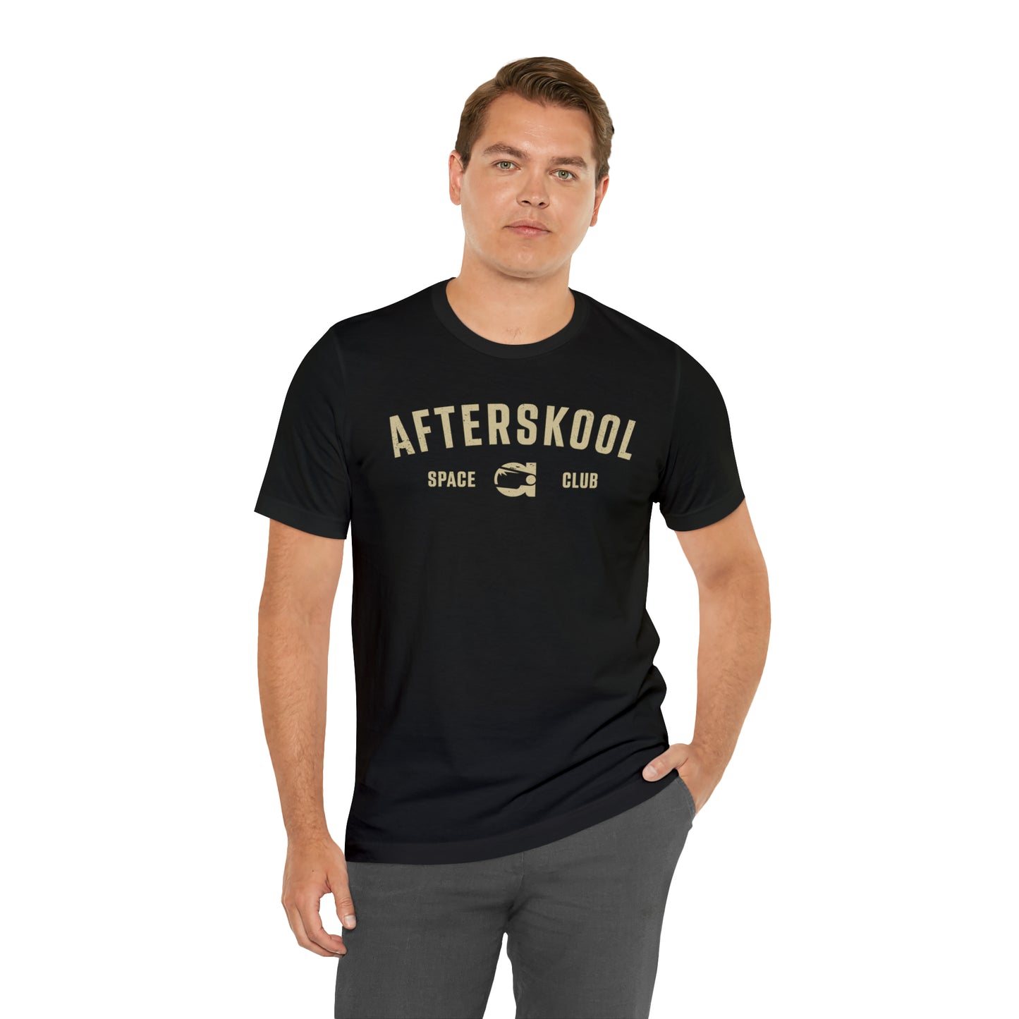 Camiseta Afterskool Arched Wordmark de manga corta color crema