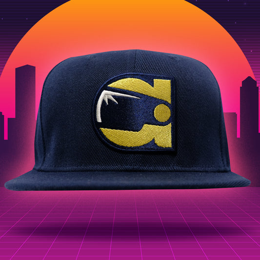 Afterskool logo snapback hat NAVY